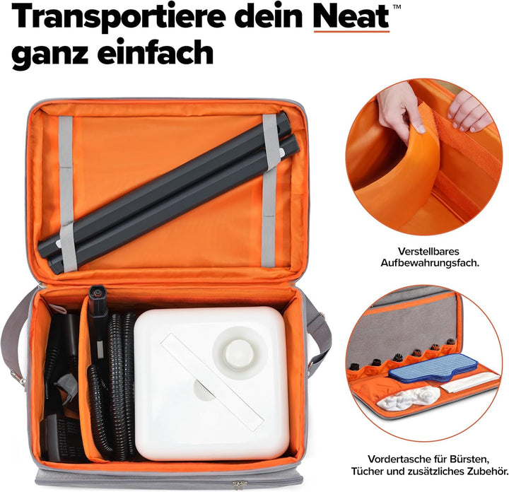 Dupray Neat Dampfreiniger – leistungsstarker Multifunktions-Dampfreiniger für Haus, Böden, Fliesen,