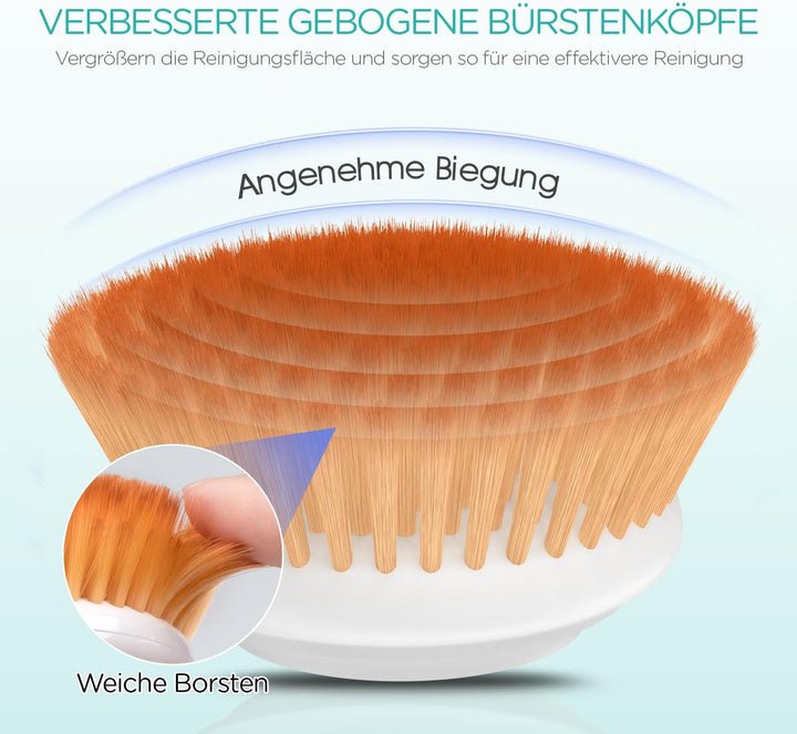 VOGOE Gesichtsreinigungsbürste elektrische, Wiederaufladbar Reinigungsbürste Gesicht IPX6 Wasserdich