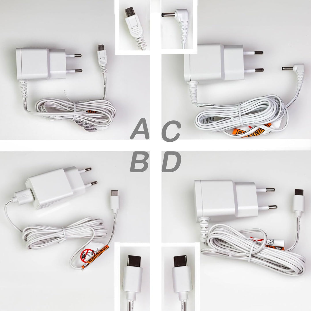Ladegerät für Babyphone GHB, Boifun, Luvion, Oretti, Cosansys, Oleke, TrueLife, Lionello u. a. Babyf