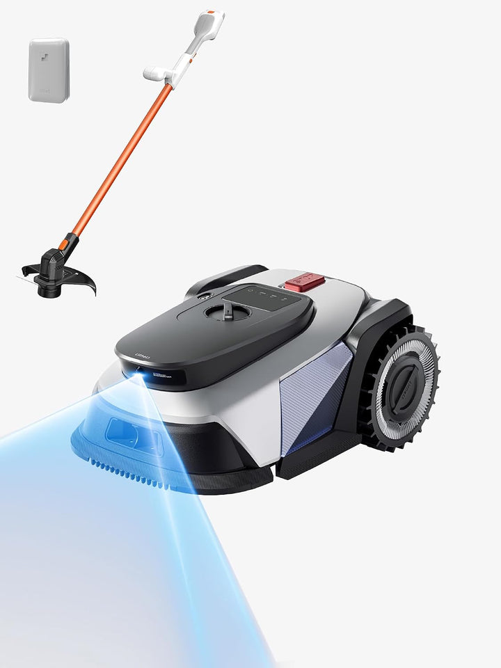 Litheli FYELD 500 Mähroboter ohne Begrenzungskabel, mit 25cm Akku Rasentrimmer