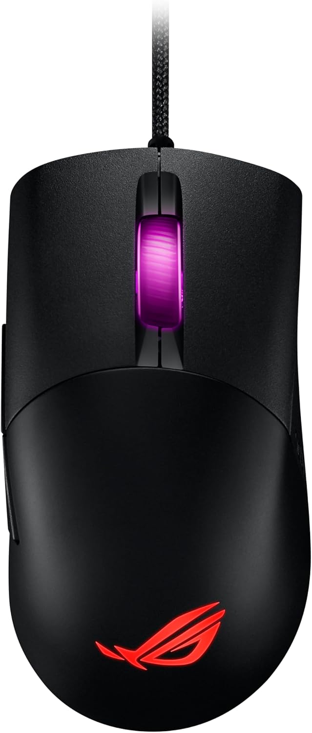 ASUS ROG Keris optische Gaming Maus (kabelgebunden, 16.000 DPI, 400 ips, 1000Hz Abtastrate, Aura Syn