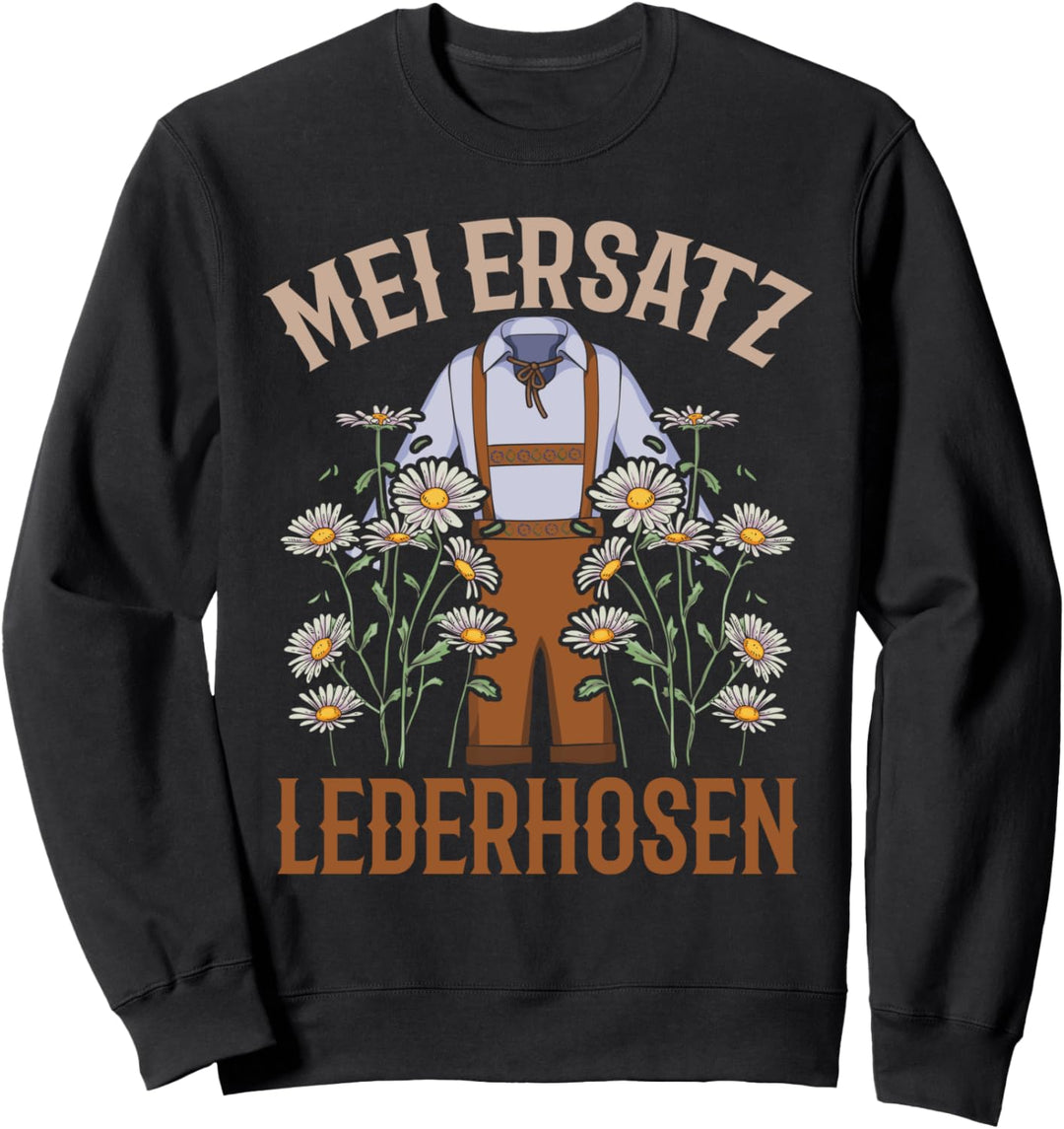 Mei Lederhosen Ersatz Volksfest Bier Kostüm Lederhosen Sweatshirt