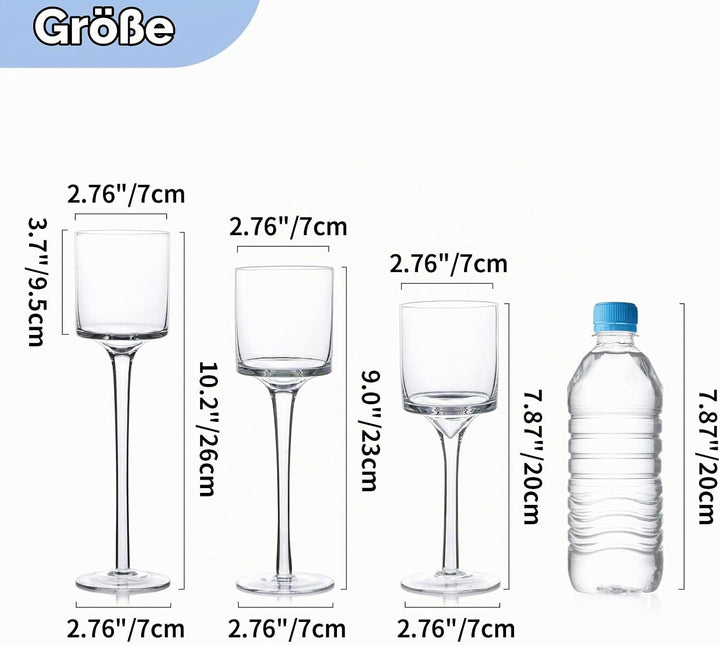 NUPTIO 1 Set Glaskerzenhalter für Stumpenkerze &amp; Schwimmkerzen, Glas-Teelicht-Kerzenhalter Klare Tis