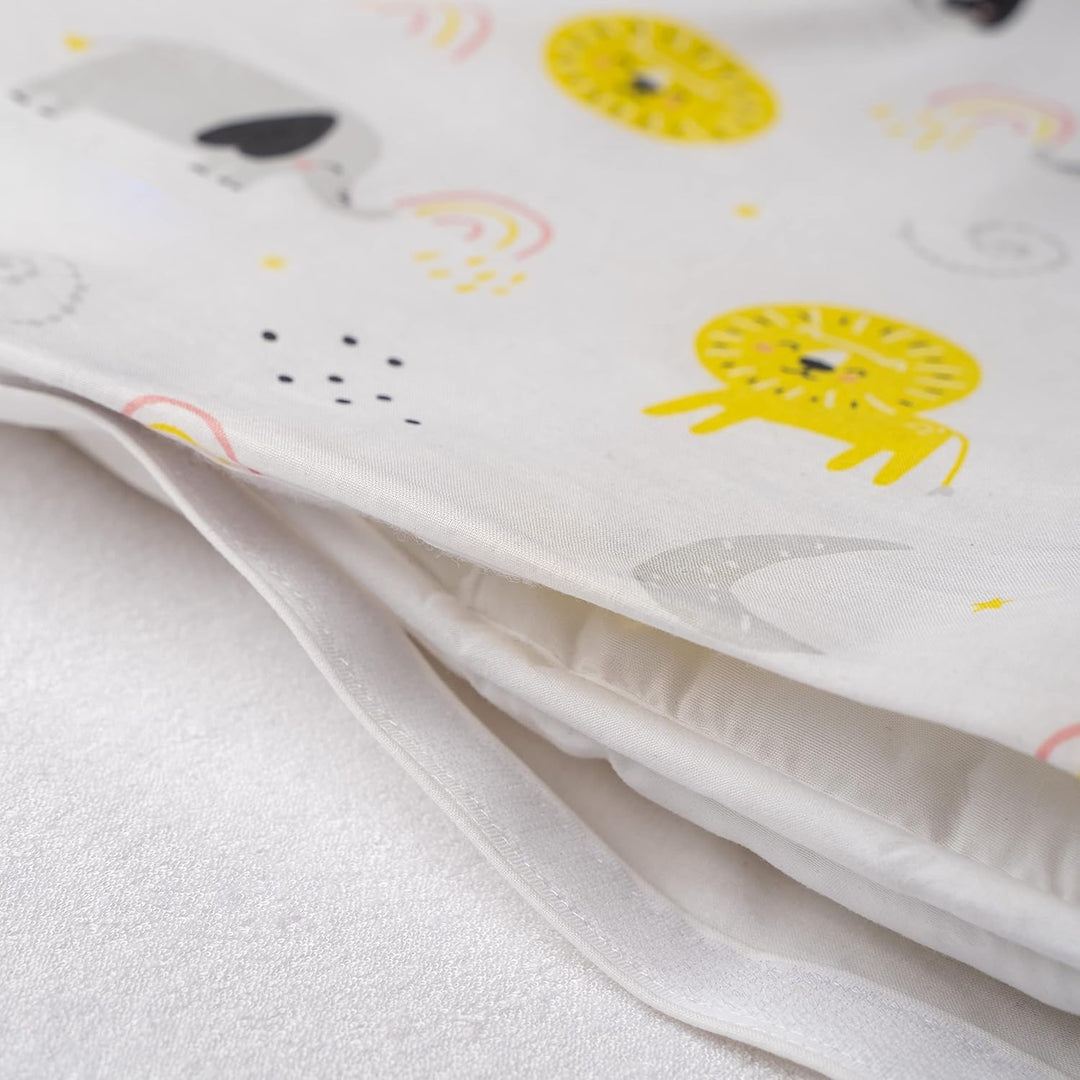 FlyIdeas Baby Bettwäsche Komplett Set 180x120 cm - Perfekt fur 160x80 cm Kinderbetten 100% Reine Zer