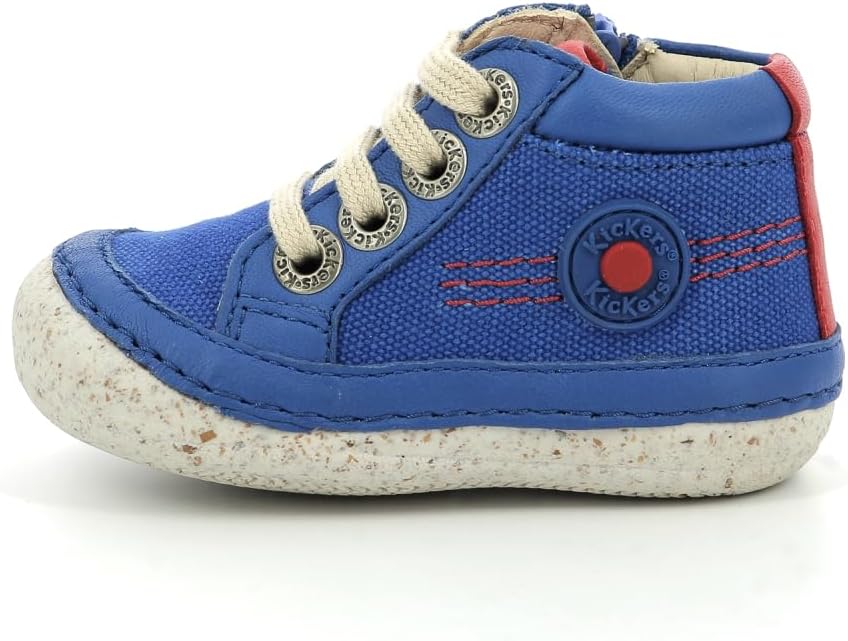 Kickers Unisex Kinder Sonistreet Stiefelette 19 EU Blau Rot, 19 EU Blau Rot