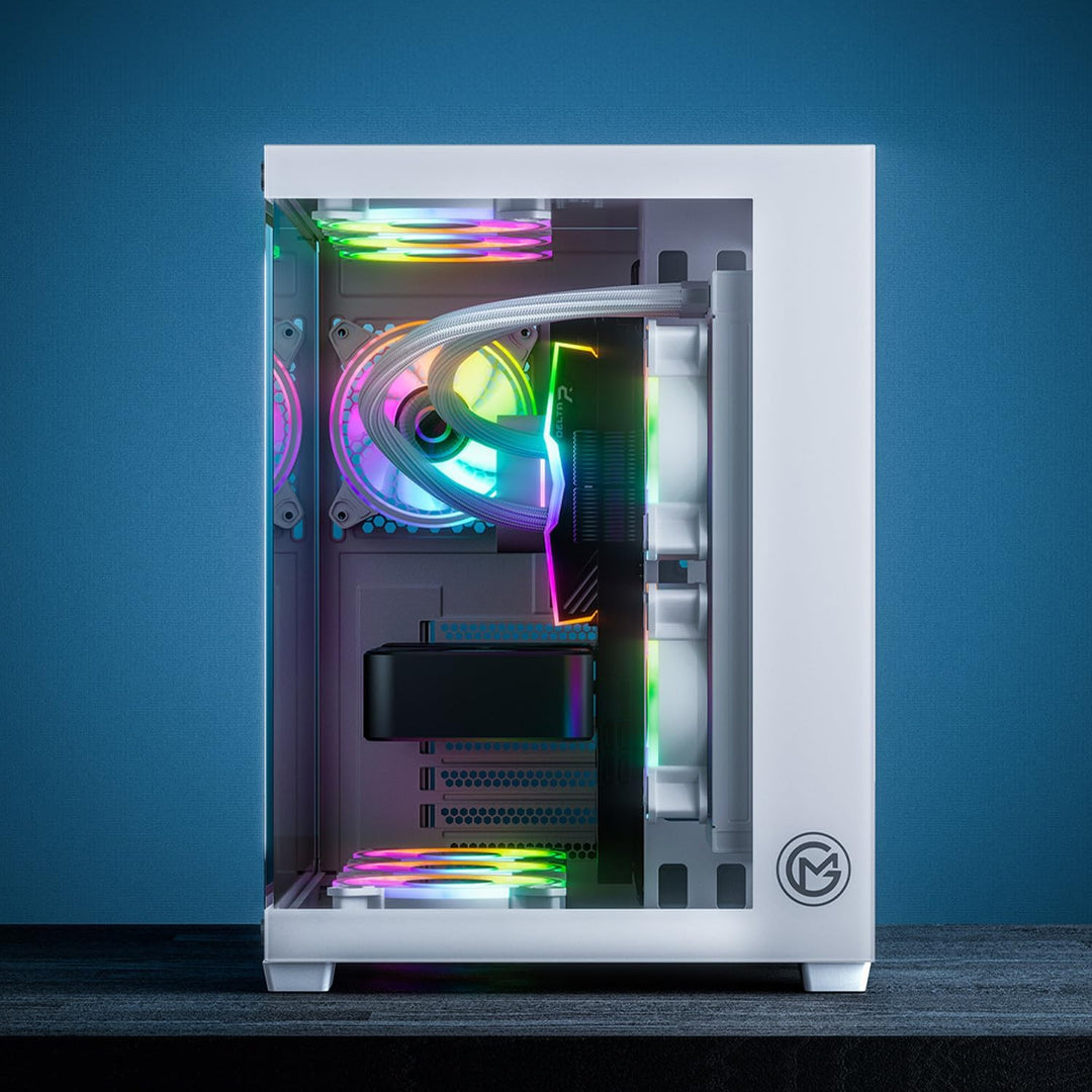 GameMachines Cube Snow Edition - Gaming PC - Intel Core i7 12700KF - NVIDIA GeForce RTX 4060 Ti - Wa