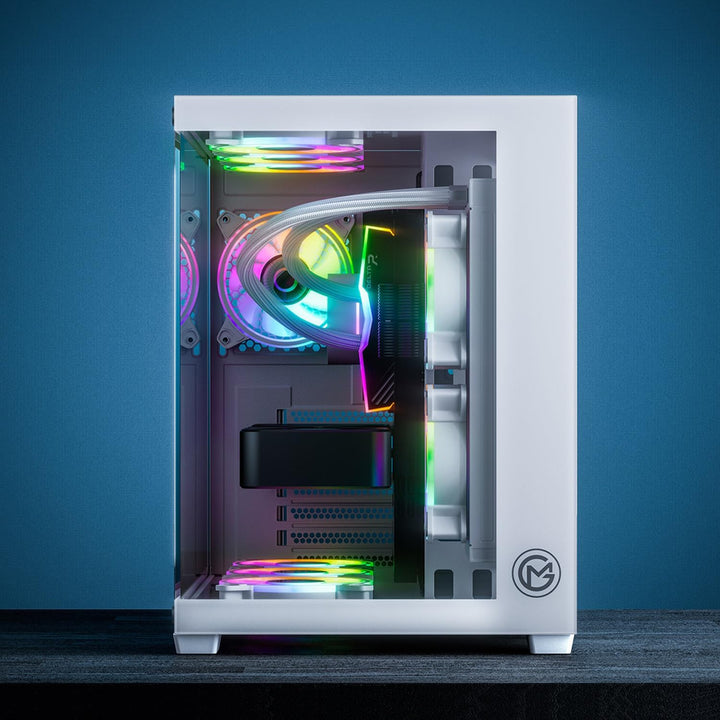 GameMachines Cube Snow Edition - Gaming PC - Intel Core i7 12700KF - NVIDIA GeForce RTX 4060 Ti - Wa