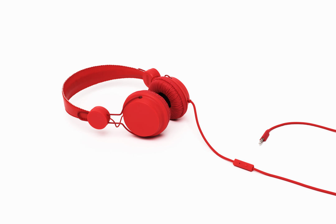 Coloud Colors Red On-Ear Kopfhörer mit Mikrofon und Fernsteuerung (Stufenlose Grössenverstellung) ro