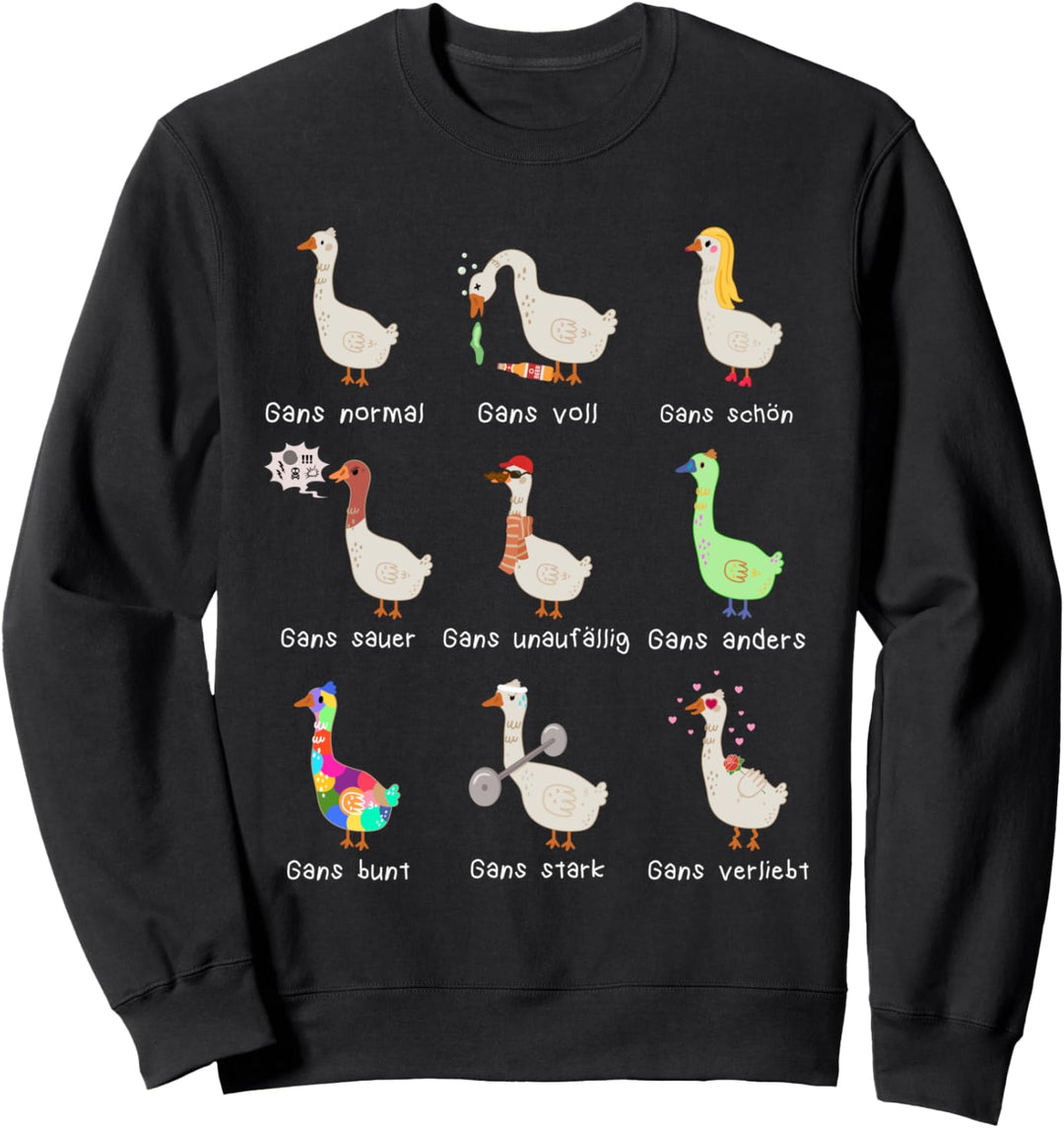 Lustige Gänse | Wortspiel Gans Sweatshirt
