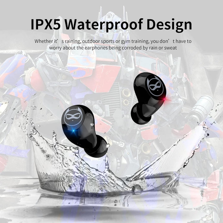 Wireless In-Ear-Kopfhörer, HiFi Stereo Bluetooth-Kopfhörer Kinder mit Dual-Mikrofon-Touch-Steuerung