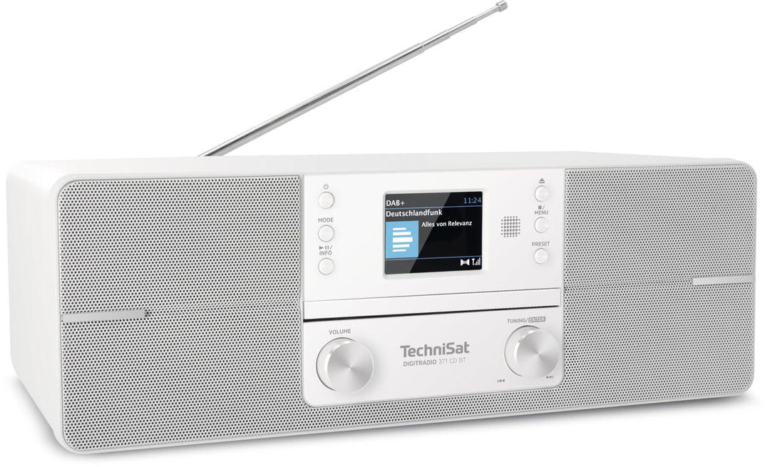 TechniSat DIGITRADIO 371 CD BT - Stereo Digitalradio (DAB+, UKW, CD-Player, Bluetooth, Farbdisplay,