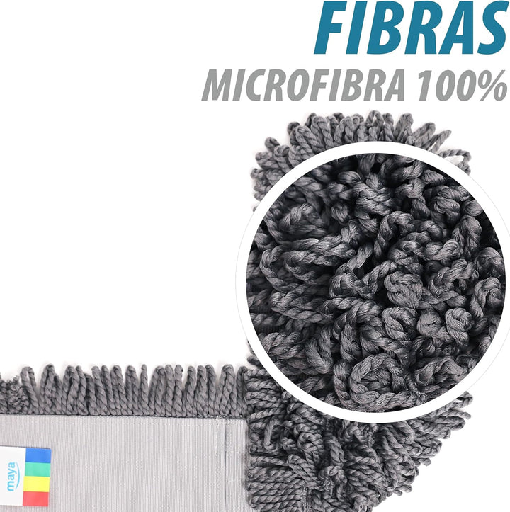 MAYA Ersatz-Mikrofasermopp für den professionellen Gebrauch, 60 cm. Hohe Reinigungsleistung bei Troc
