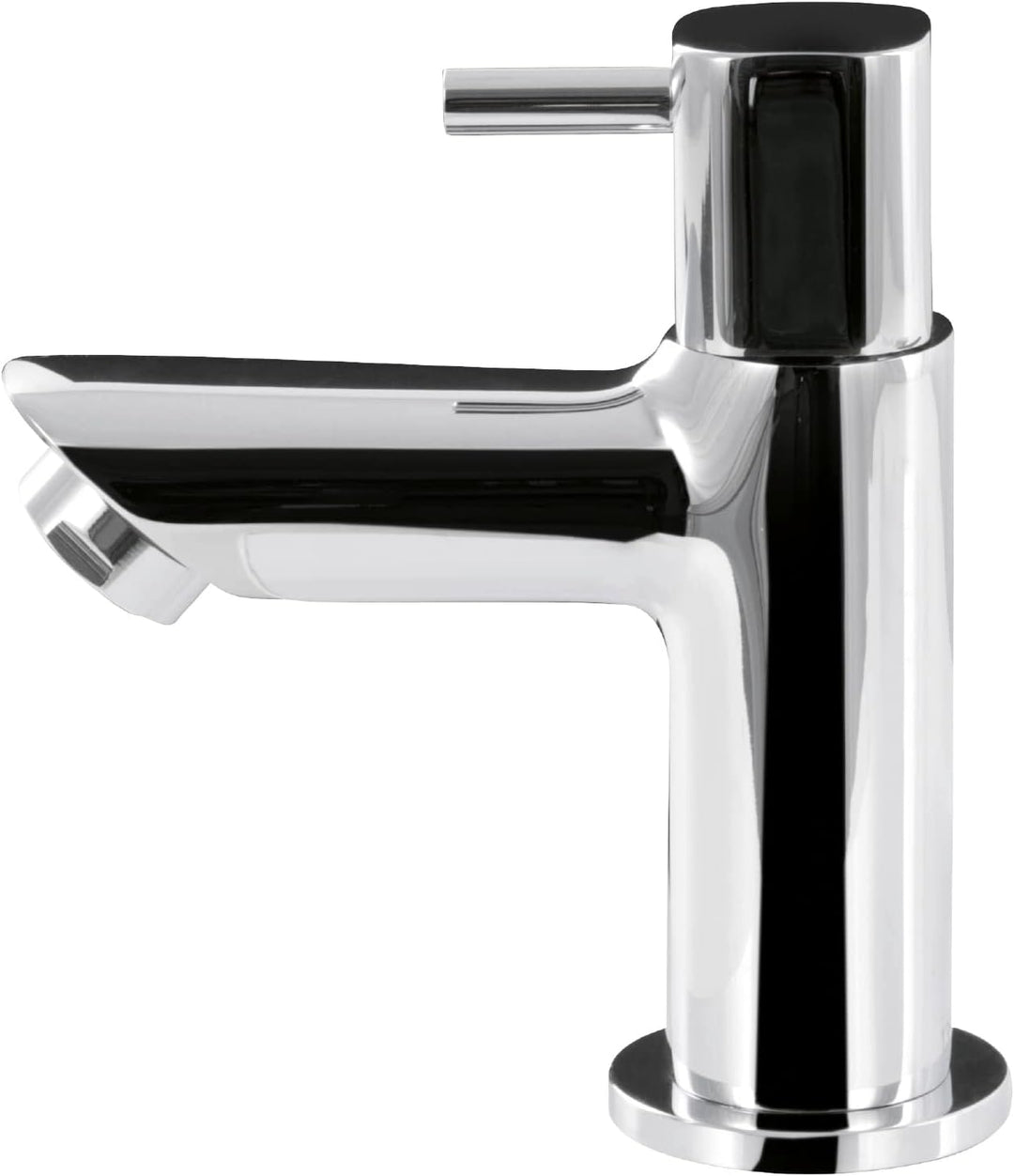 'aquaSu® Standventil Logo mit Wasserspar-Mischdüse, Kaltwasserarmatur mit Keramikkartusche, Einhebel