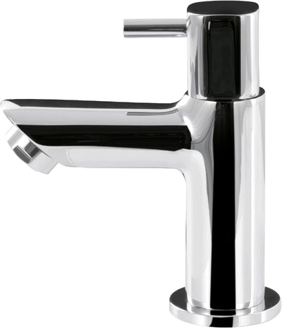 'aquaSu® Standventil Logo mit Wasserspar-Mischdüse, Kaltwasserarmatur mit Keramikkartusche, Einhebel