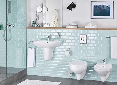 GROHE Bauedge - Bidetarmatur (Metallhebel, flexible Anschlussschläuche, energiesparend), edelstahl,