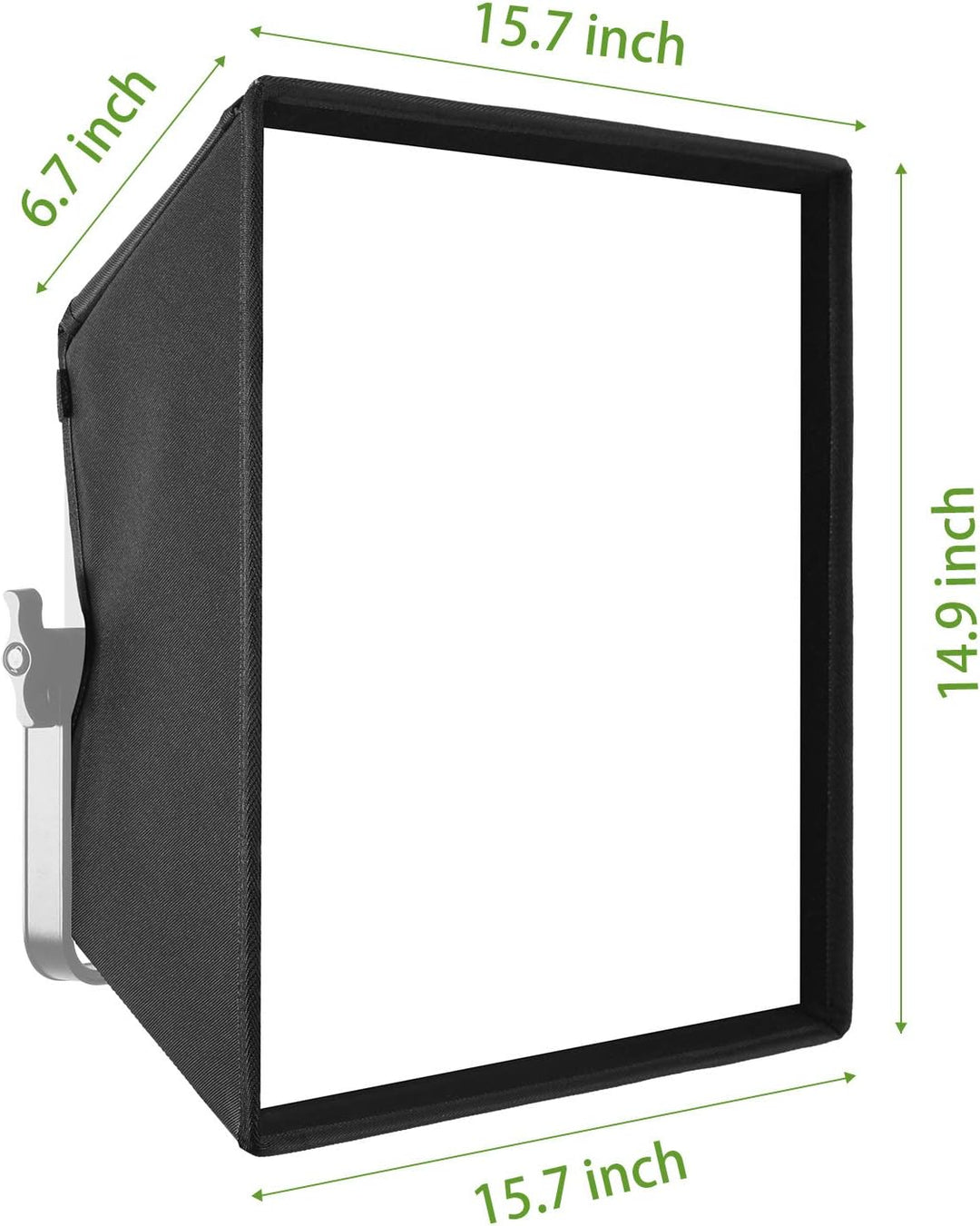 GVM Softbox mit Gitterdiffusor für GVM LED 50RS 672S MB832 520LS 520S 1200D Serie LED Videoleuchte,
