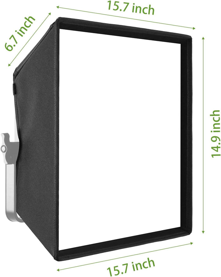 GVM Softbox mit Gitterdiffusor für GVM LED 50RS 672S MB832 520LS 520S 1200D Serie LED Videoleuchte,