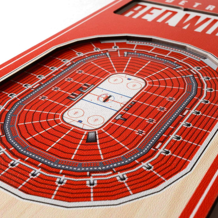 YouTheFan NHL 3D Stadion Banner 6 x 19 Zoll Detroit Red Wings, Detroit Red Wings