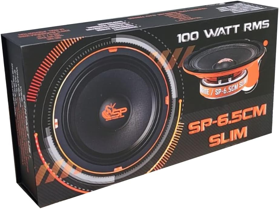 SP Audio 2 MIDRANGE SP6.5CM-Slim Lautsprecher 16,50 cm 165 mm 6,5" Durchmesser 100 watt rms 200 watt