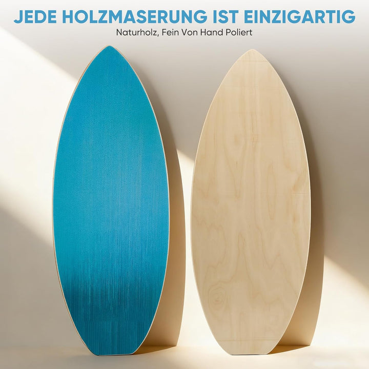 Surf Balance Board, Balance Board Erwachsene Maximale Belastung 200 kg, Holz Balanceboards für Core