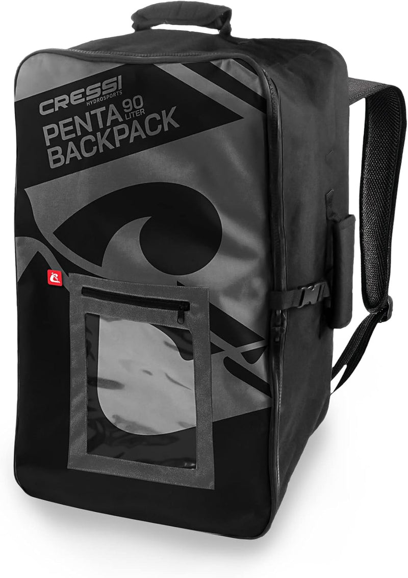 Cressi Unisex-Adult Penta Backpack - Zahnradrucksack aus starkem Polyester / PVC-Verbundstoff, langl