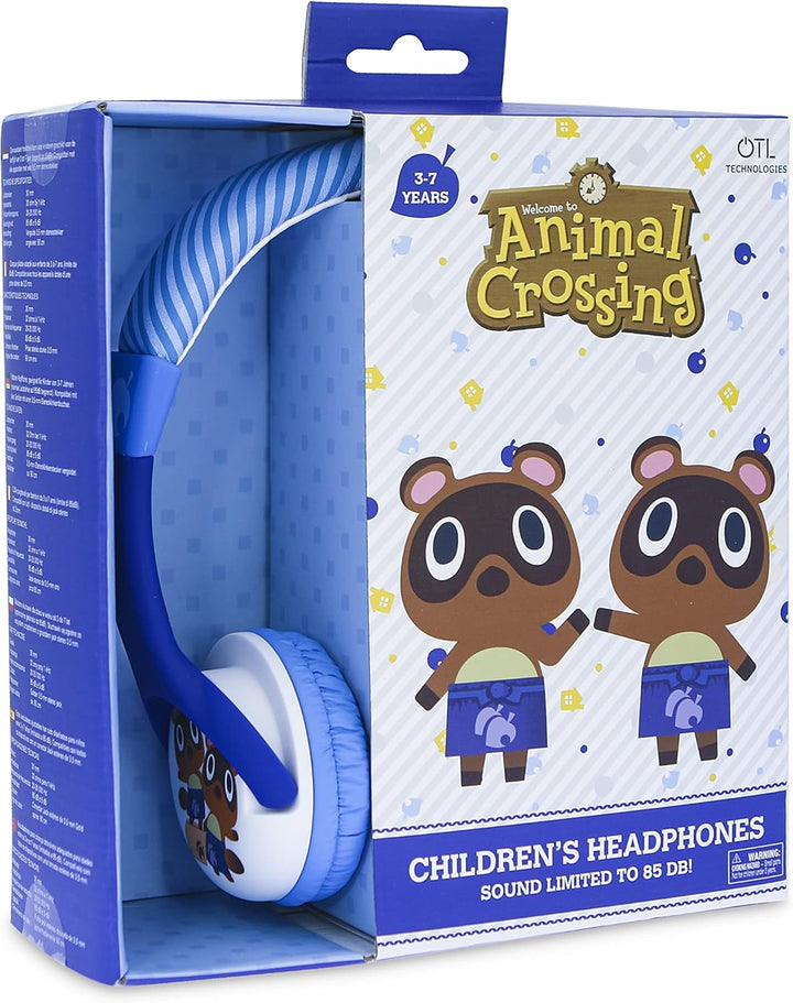 OTL Technologies Animal Crossing Timmy and Tommy Kinder-Kopfhörer, kabelgebunden, Blau