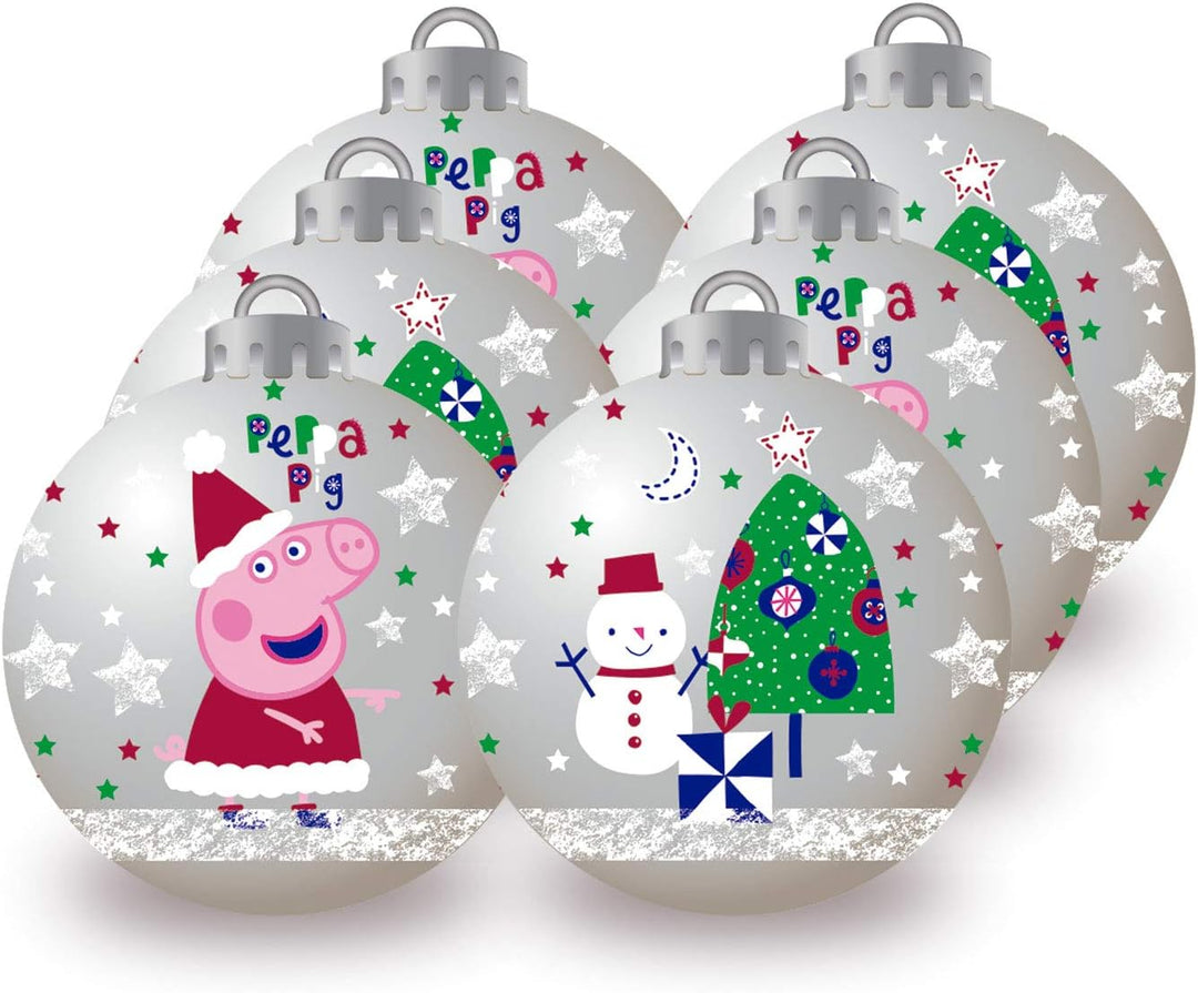 ARDITEX PP14018 Weihnachtsbaumkugeln, Durchmesser 8 cm, 6 Stück