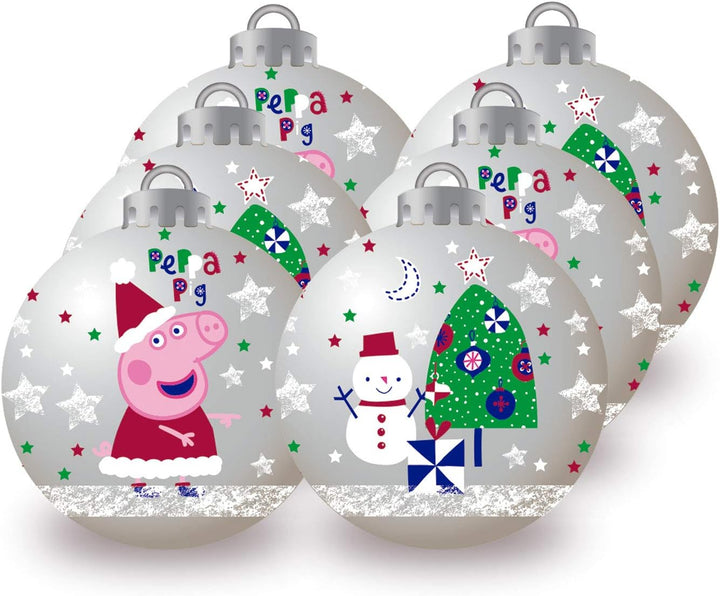 ARDITEX PP14018 Weihnachtsbaumkugeln, Durchmesser 8 cm, 6 Stück