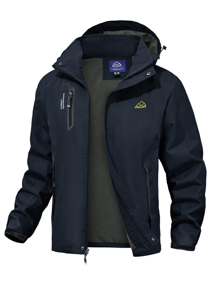Herren Outdoor Wanderjacke Wasserabweisend Atmungsaktiv Winddichte Funktionsjacke Leicht Übergangsja