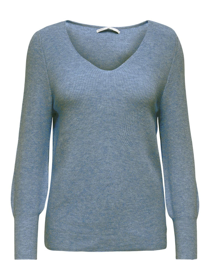 ONLY Female Strickpullover ONLATIA Strickpullover S China Blue Melange, S China Blue Melange