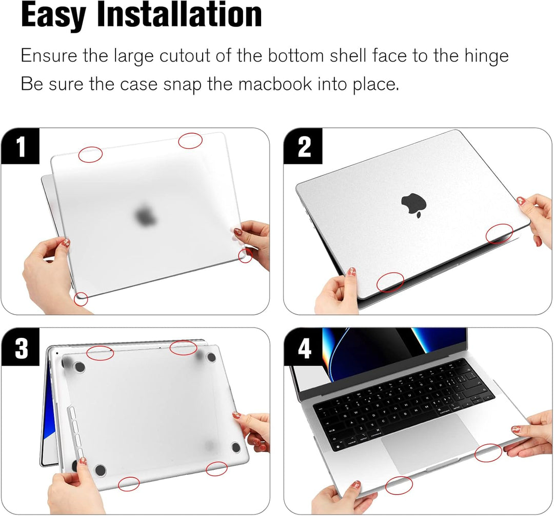 Fintie Hülle Kompatibel mit MacBook Pro 14 Zoll M5 M4 M3 M2 M1 Pro/Max (2025-2021) A3434 A3112 A3401