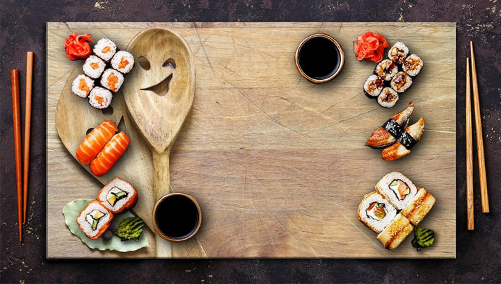 TMK | Herdabdeckplatte 90x52 cm Glas Ceranfeldabdeckung Induktion Herdschutz Spritzschutz Glasplatte