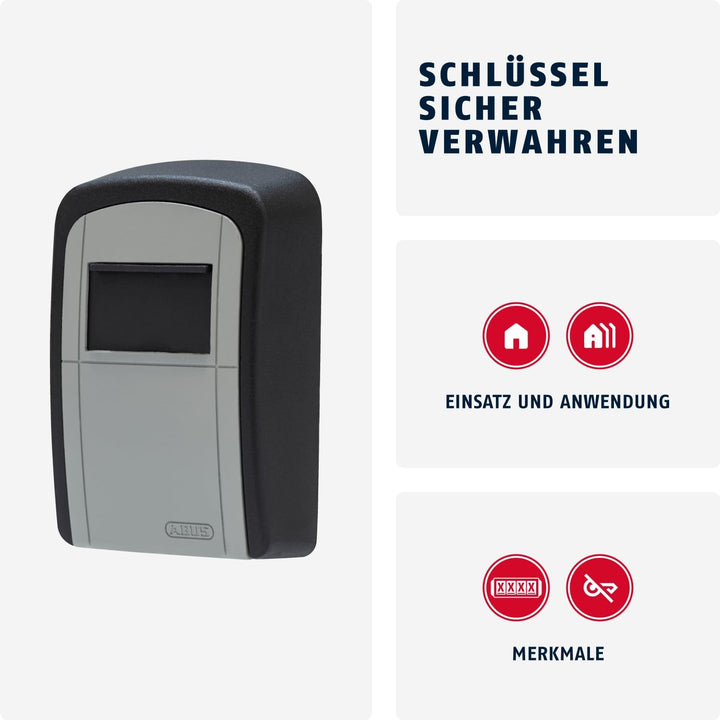 ABUS KeyGarage 707 - Schlüsselbox zur Wandmontage - für bis zu 7 Schlüssel oder kleine Wertgegenstän