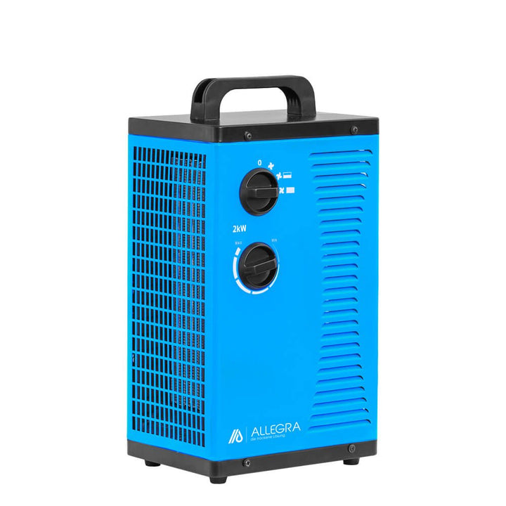 ALLEGRA Heizstrahler Heizlüfter 2 KW 2000 Watt Zeltheizung energiesparend Radiator Elektroheizung El