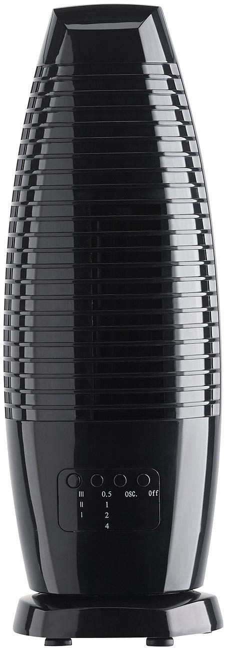 Sichler Haushaltsgeräte Ventilator oszillierend: Design-Tischventilator, Oszillation, Timer, 3 Gesch