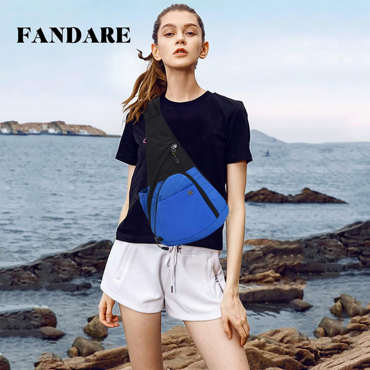 FANDARE Brusttasche Ultraleicht Beiläufig Sling Daypacks Herren Damen Schultertasche Umhängetasche f