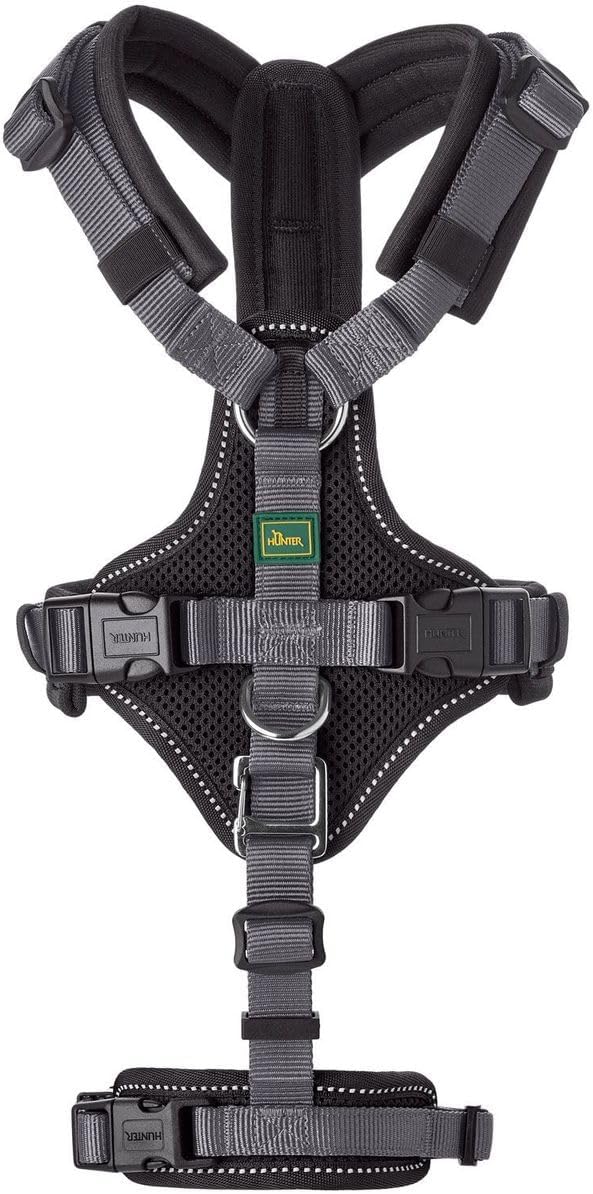 HUNTER Sicherheitsgeschirr Maldon Farbe schwarz/grau, Grösse M M schwarz/grau, M schwarz/grau