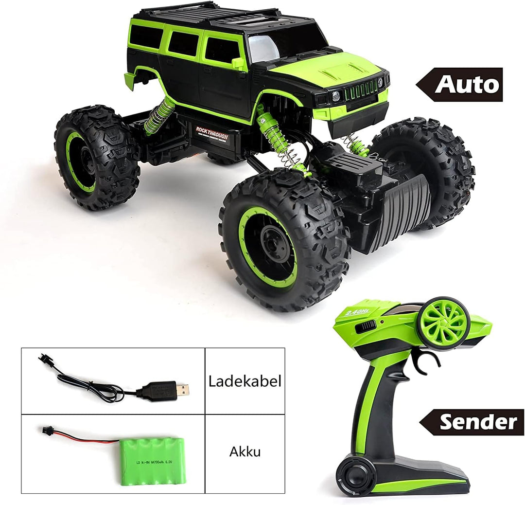 FunTomia Maximum RC Ferngesteuertes Auto für Kinder - 4WD Monstertruck - XL RC Auto für Kinder ab 5