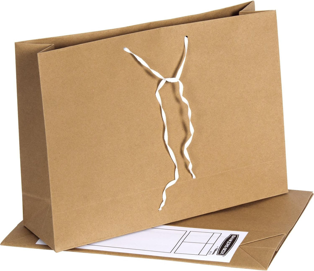 Bankers Box Basics Aufbewahrungstasche (Folio-Format, 101 x 254 x 356 mm) 25 Stück braun 1 weiss, 1