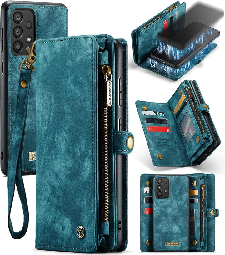 UFinetech Samsung A33 Hülle, Flip Leder TPU Stossfeste Kartenfach Tasche Samsung Galaxy A33 5G Handy