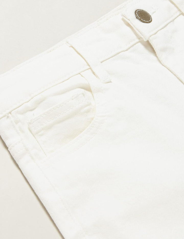 Desigual Girls Pant_Estrella Jeans, White, 7/8