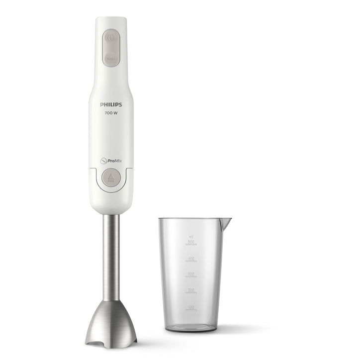 Philips Stabmixer – 650W, mit Spritzschutz und ProMix Technologie, 18 x 19 x 25 cm, weiss (HR2534/00