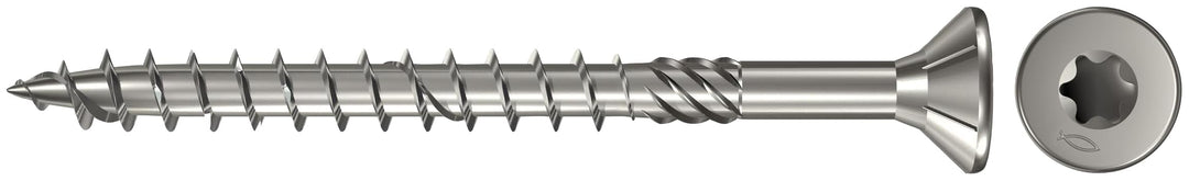 fischer Power-Fast FPF-SZ 4, 0 x 50 Yzp 30 B - Spanplattenschrauben mit Senkkopf und Teilgewinde, zu