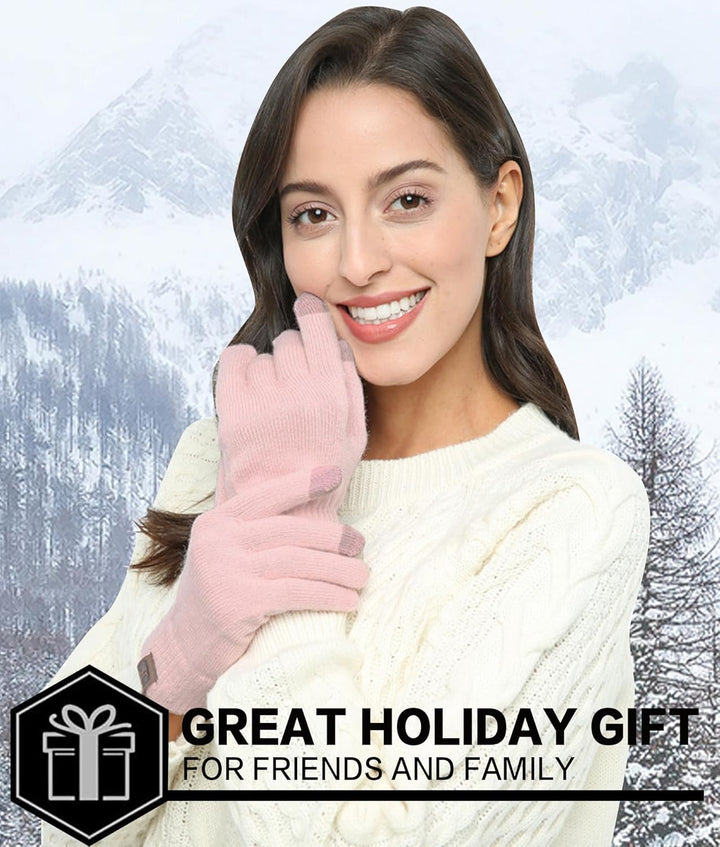 Bequemer Laden Damen Winter Warm Touchscreen Handschuhe Thermo Winterhandschuhe Kaschmir Strickhands