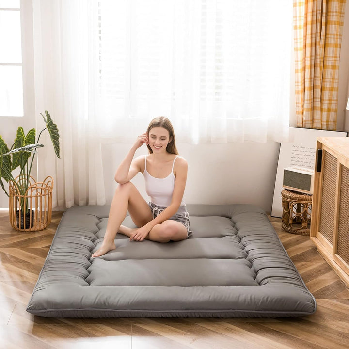 MAXYOYO Klappmatratze Futon Matratze Bodenmatratze Gepolsterte Japanische Tatami Gesteppte Bett, Dic