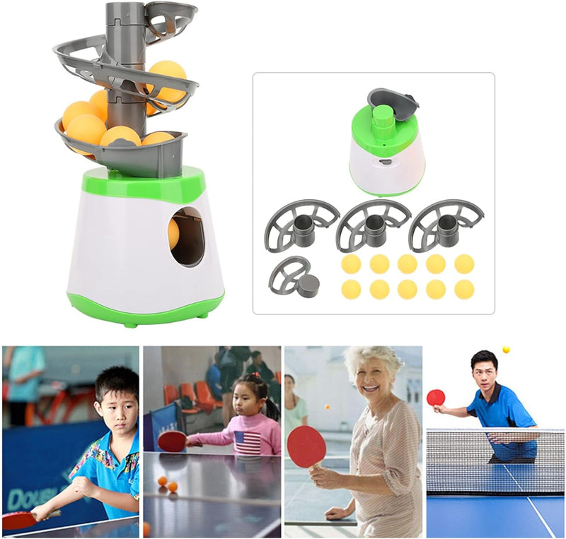 Automatische Ballmaschine Tischtennistrainer Ping Pong Automatische Servier-Pitching-Maschine mit 10