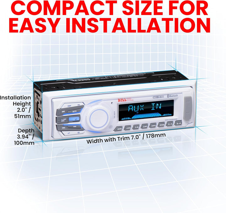 Boss Audio Systems 153-mr1308uab mechless Media Player Digital