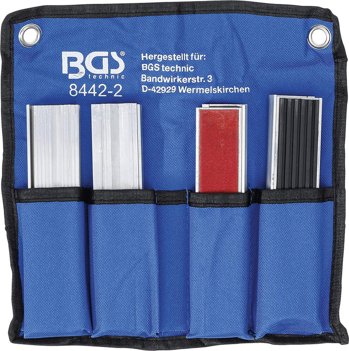 GEDORE red Parallel-Schraubstock mit Amboss & BGS 8442-2 | Schraubstock-Schutzbacken-Satz | 8-tlg. |