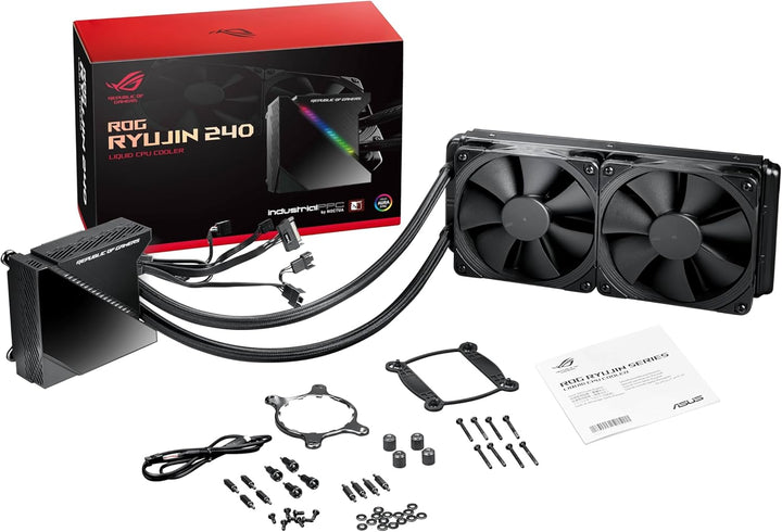ASUS ROG Ryujin 240 All-in-One CPU-Wasserkühlung (1,77 Zoll OLED-Display, Aura Sync RGB, Noctua iPPC