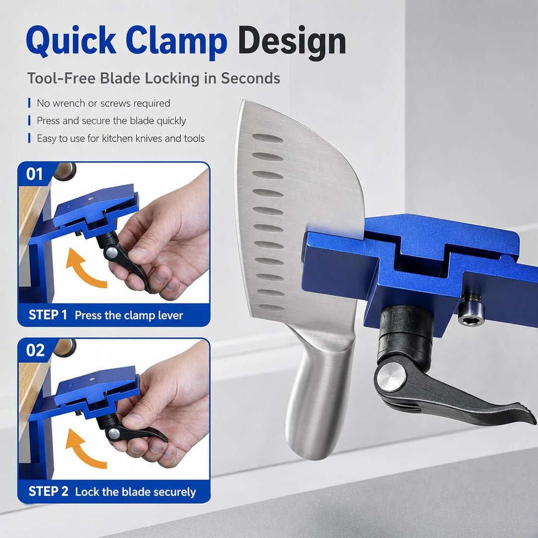Professionelles Messerschärfgerät with Quick Release Multipurpose Fixed-Angle Knife Sharpening Syste